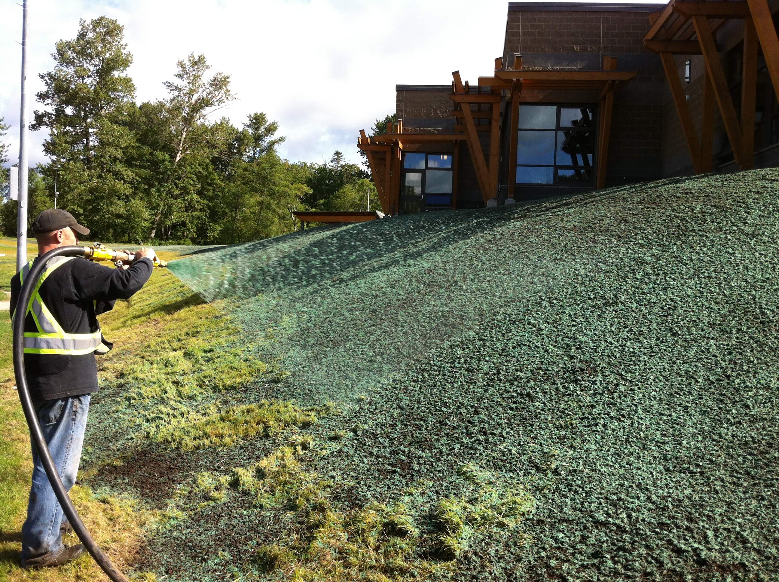 Eco hydroseeding lijmen